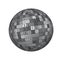 Black And White 3D Render Digital Binary Code Earth Globe Vector Background Illustration_1