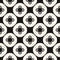 Black and white abstract floral seamless pattern in Asian style. Repeat design for decor, textile, floor tiling