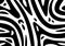 Black and white abstract psydelic wavy swish curves texture background
