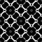 Black and white abstract, seamless bold flowery design