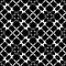 Black and White Abstract vector art ,geomatric flowery design, seamless pattern