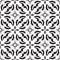 Black and white abstract vector seamless pattern. Monochrome dot