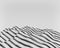 Black and white abstract wave. minimal pattern. 3d rendering