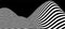 Black and white abstract wave. Optical illusion. Twisted vector illustration