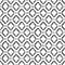 Black and white aged geometric arabic rhombus ethnic grunge seamless pattern, vector