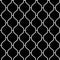 Black and white arabic traditional quatrefoil seamless pattern, vector