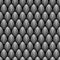 Black and white Art deco palm leaf geometric seamless pattern, vector