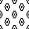 Black and white aztec ornament geometric ethnic seamless pattern,