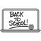 Black and White Back to School Whiteboard