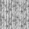 Black and white bamboo forest seamless pattern