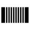 black and white barcode for logo