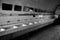 Black and White Bathroom sinks at Terezin concentration camp Czech Republic