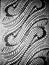 black and white batik motif