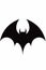 Black and white batman symbol with bat on it. Generative AI