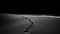 Black And White Beach Footprints: Artistic Contrasts And Luminous Shadowing