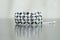 Black and white beaded bracelet with drop pearls