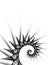 Black & White Blurred Spiral -