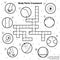 Black and white body parts crossword. My body learning activity and coloring page