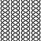 Black and white braided rope celtic knots seamless pattern, vector