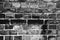 Black and white brickwork background