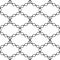 Black and white chains grid seamless background. Seamless pattern abstract design.