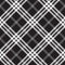 Black and white check pixel square fabric texture seamless pattern