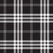 Black and white check pixel square fabric texture seamless pattern