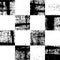 Black and white checkered grunge pattern