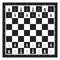 Black and White Chess Board With Chess Figurine Algebraic Notation. Chess Game Vector illustration