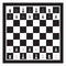 Black and White Chess Board With Chess Figurine. Chess Game Vector illustration