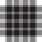 Black white classic check plaid seamless pattern