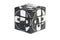 Black and white colored  cube a puzzle
