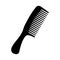 Black and white comb silhouette