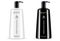 Black white cosmetic pump dispenser bottles set