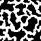 Black and white cow skin seamless pattern