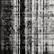 Black And White Crochet Barcode Image: Abstract Glitch Art