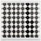 Black And White Cross Stitch Pattern With Chromatic Aberration And Grid Formations