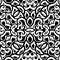 Black and white curly pattern