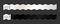 Black and white curved paper bracelet vector mockups for concert, vip zone or festival