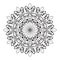 black and white decoration mandala,