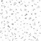 Black and white doodle line art seamless vector background. Abstract monochrome hand drawn repeating background. Grunge texture