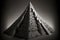 black-and-white egyptian pyramid , made with generative ai