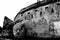 Black&White. Fortified medieval saxon church in Codlea, Transylvania