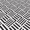 Black and white geometric pattern with stripes. Vector striped carpet wallpaper