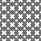 Black and white geometric seamless pattern. Hand d