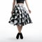 Black And White Geometric Skirt: Playful Elegance With Digital Airbrushing