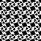 Black and White Geometric Tiled Seamless Background