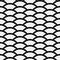 Black and white geometric wave pavement stone mosaic seamless pattern, vector background