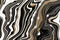 Black and white gold veined marble texture. Abstract agate ripple background.
