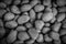 Black and white gravel pebble grit coarse sand background